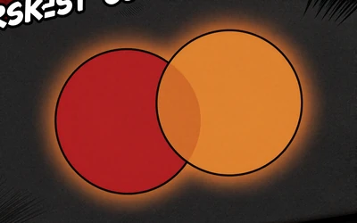 Mastercard mit roten und orangen Kreisen im Comic-Stil bei Vox Casino Zahlungen